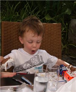 Von der Evelin - das ist die Halbschwester vom Papa - habe ich zwei kleine Kühe bekommen. Ich hatte nämlich auch grad eben Geburtstag. Die Evelin fahren wir dann mal besuchen. Dann gibt es bestimmt wieder mehr Fotos. DSC08958.jpg